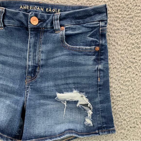 American Eagle Women's Curvy Midi Next Level Stretch Shorts  -  Size: 6 - Picture 3 of 16